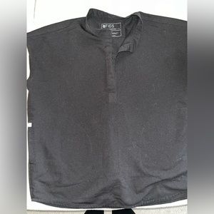 Black FIGS scrubs top, sleeveless